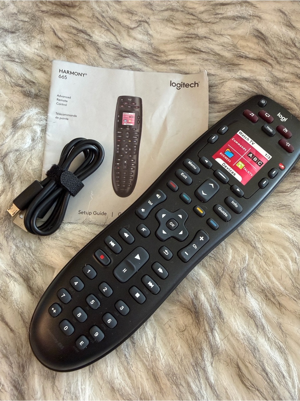 NEW! Logitech Harmony 665 Universal Remote Control - Black